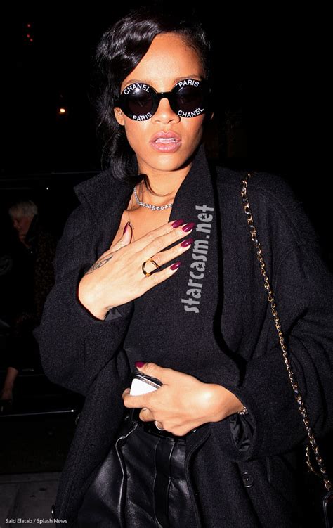 Rihanna Rocks Vintage Chanel Sunglasses During Her 